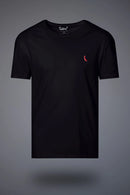 Camiseta Preta Bordada