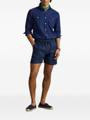 Short Polo R&L Azul