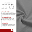Camisa Polo Bordado Preta